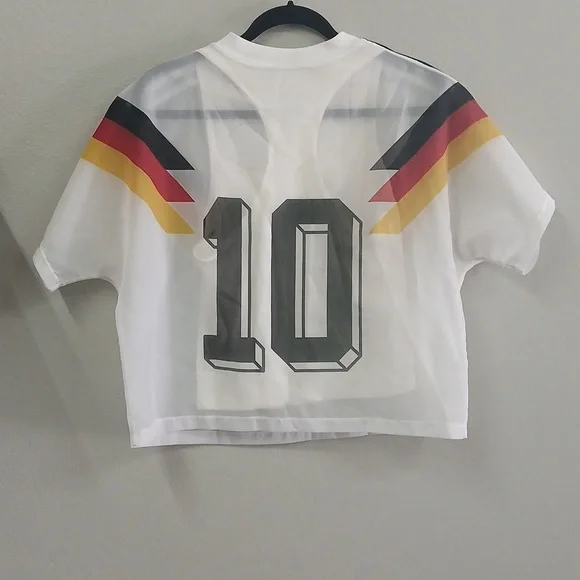 Adidas World Cup GERMANY Jersey FUSSBALL CLUB. womens Small Top - Picture 6 of 8